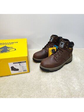 Herman Survivors Womens US 9 Iselburg Brown Steel Toe Waterproof Work Boots NIB